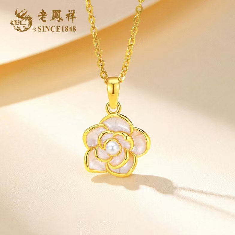 S925银<山茶花>项链