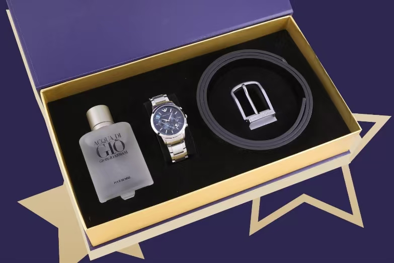 阿玛尼男士蓝色海洋三件套